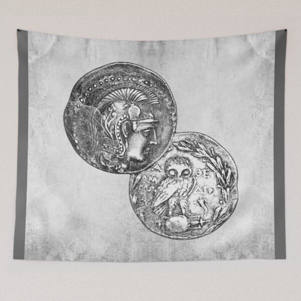 Item preview, Ancient Greek Tetradrachm Coin Athena Owl Athens designed and sold by Ghoul Enterprises.
