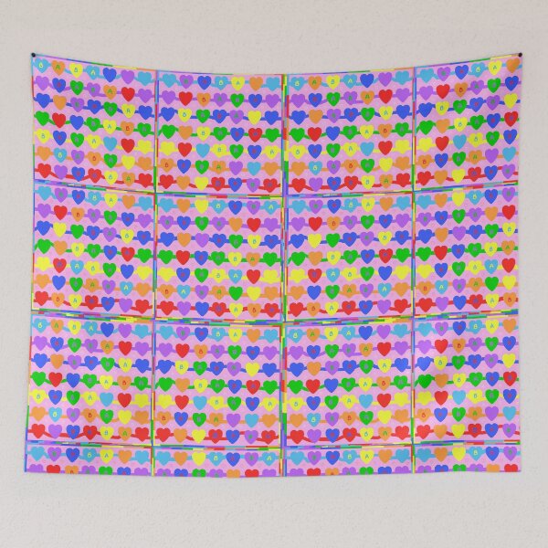 Item preview, Baba's Heart Flag designed and sold by roflinn.