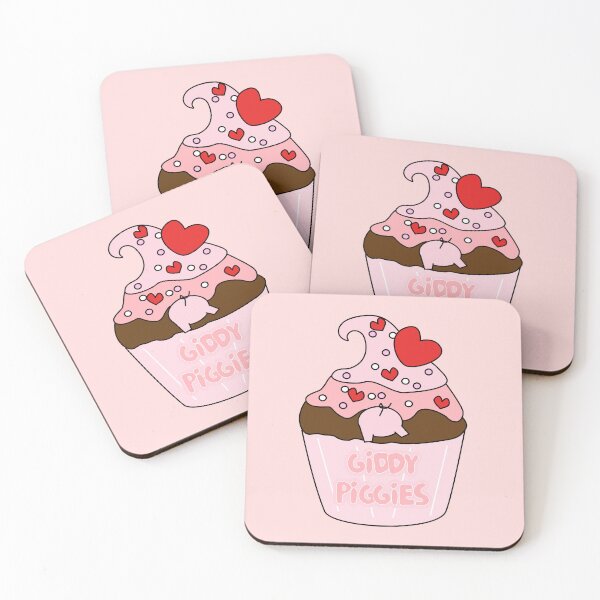 Item preview, Giddy Piggies Pink Heart Cupcake designed and sold by Giddy Piggies.