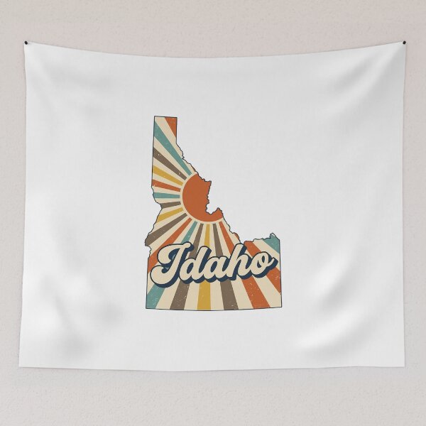 Item preview, Idaho Retro Sunset State Silhouette – Vintage Distressed Design designed and sold by Paper Drip.