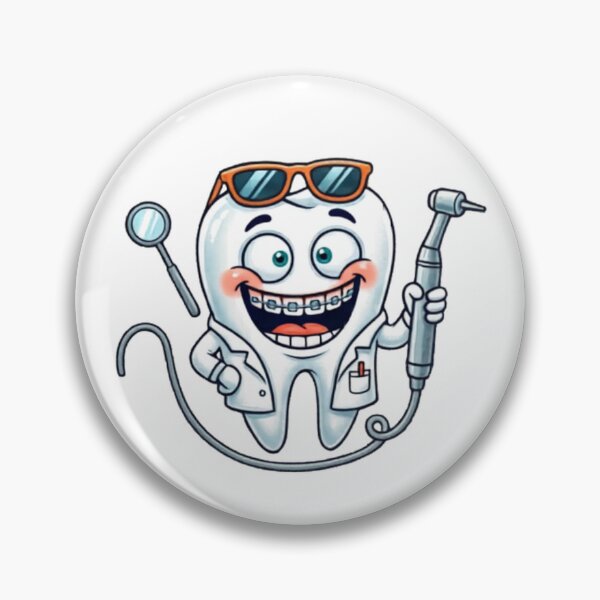 Item preview, Cool Dentist Tooth Cartoon Sticker designed and sold by DrRanda.
