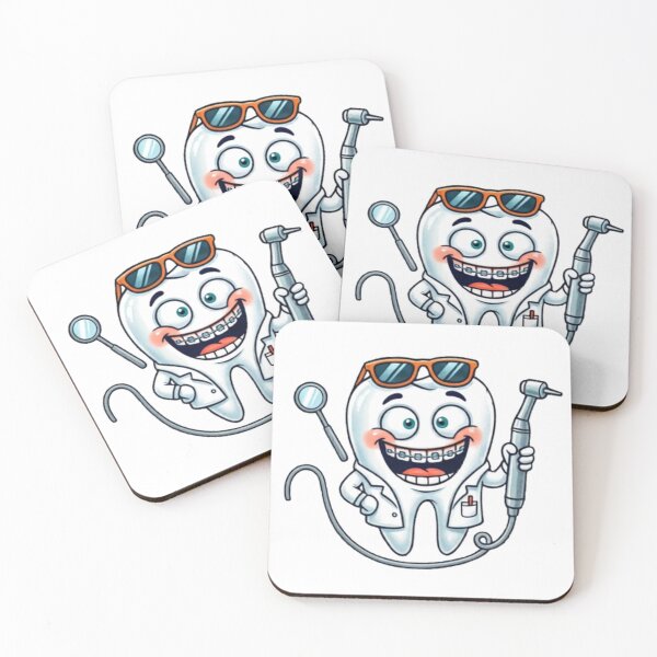 Item preview, Cool Dentist Tooth Cartoon Sticker designed and sold by DrRanda.