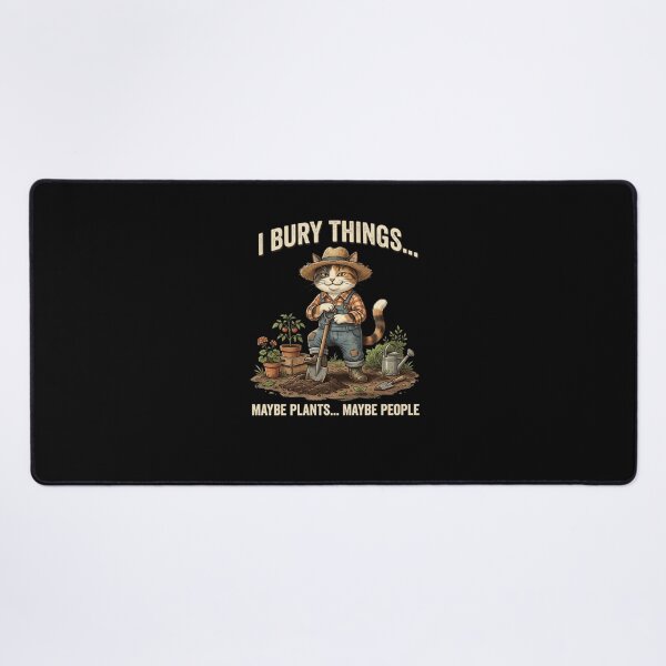 Item preview, I Bury Things Maybe Plants Maybe People Cat designed and sold by snowry.