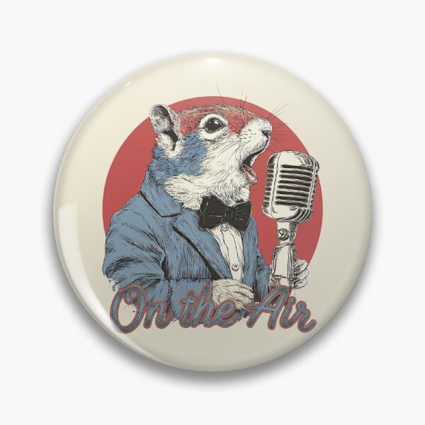 Artikelvorschau, On the Air – Vintage Squirrel Lounge Art entworfen und verkauft von Cosmic Cactus.