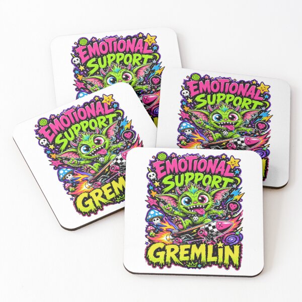 Item preview, Neon Emotional Support Gremlin designed and sold by Wolf Creator.