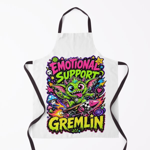 Item preview, Neon Emotional Support Gremlin designed and sold by Wolf Creator.