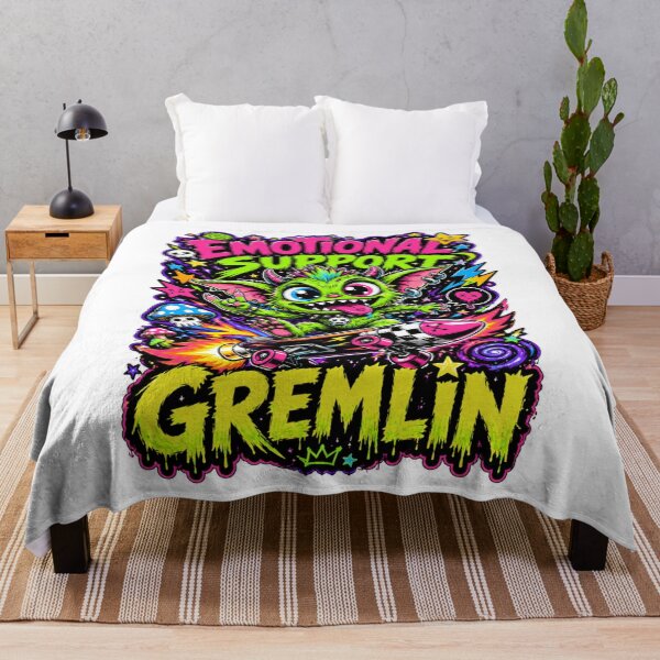 Item preview, Neon Emotional Support Gremlin designed and sold by Wolf Creator.