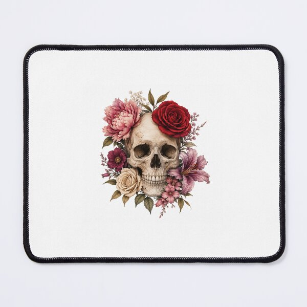 Item preview, Skull with flowers  designed and sold by Herculanon.