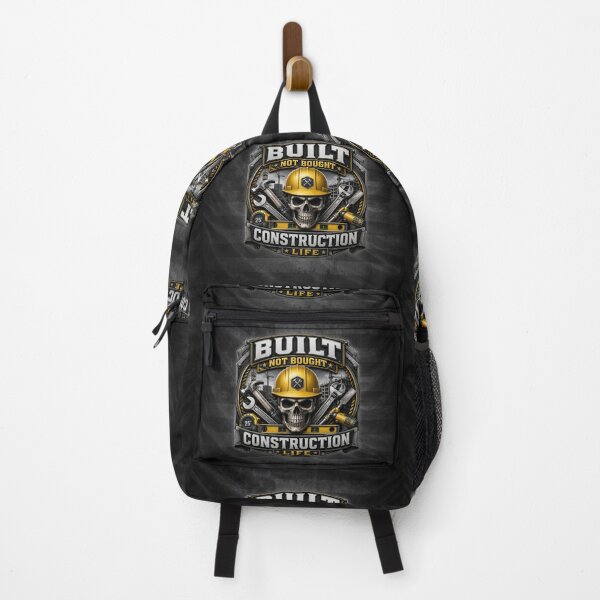 Item preview, Built Not Bought Construction Life Skull Builder Tradesman Design designed and sold by artistwill.