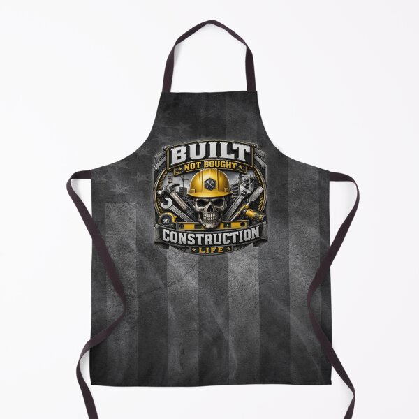 Item preview, Built Not Bought Construction Life Skull Builder Tradesman Design designed and sold by artistwill.