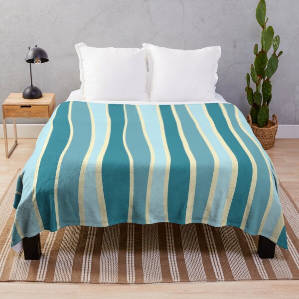 Item preview, Imperfect stripe - Teal blue  designed and sold by Pattern Pie.