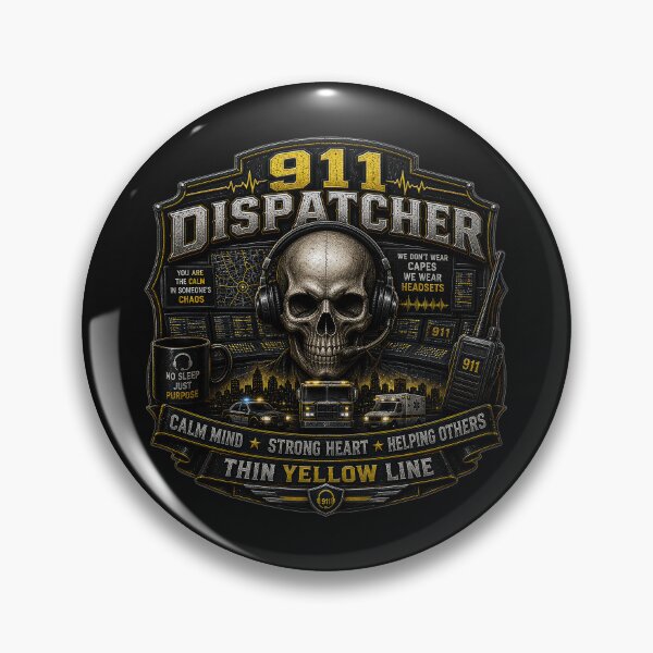 Item preview, 911 Dispatcher Calm In The Chaos Thin Yellow Line Design designed and sold by artistwill.