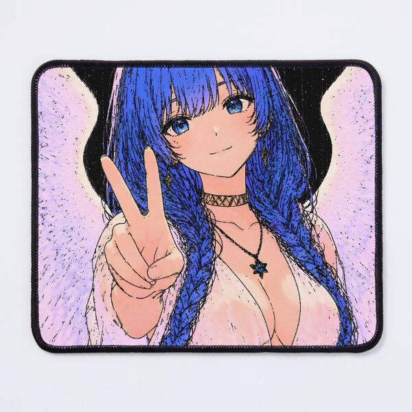 Item preview, Blue Angel Peace Anime Art | Aesthetic Wings Stickers designed and sold by One Planet One Humanity.