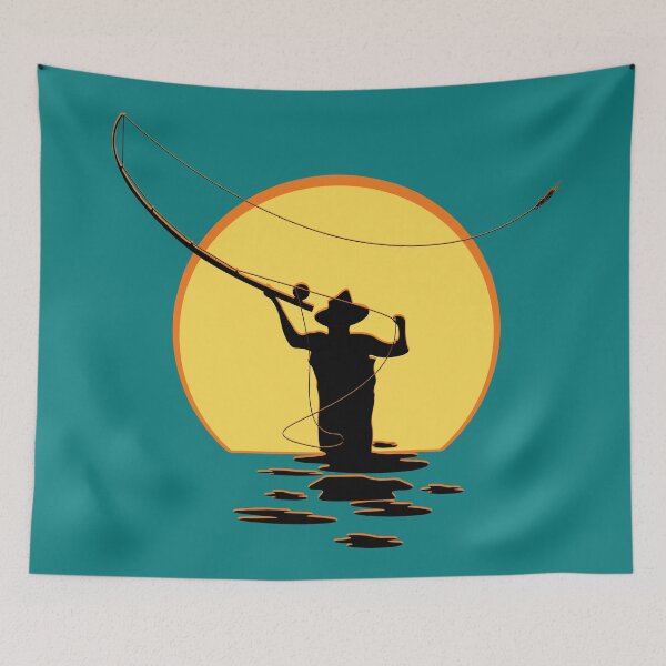 Item preview, Fly Fishing, Fly Casting Into The Sun designed and sold by HectorCantres.
