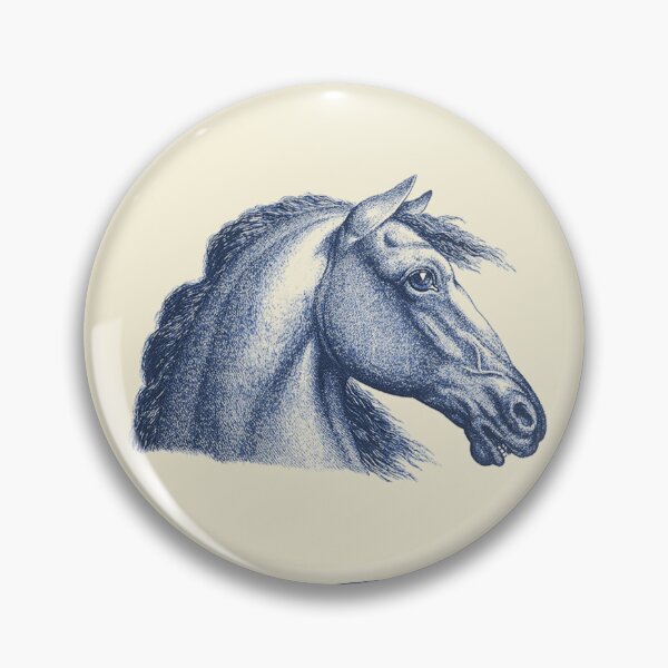 Item preview, Elegant Vintage Blue Horse English Country Hunting Game   designed and sold by tanjica.