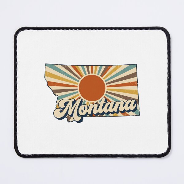 Item preview, Montana Retro Sunset State Silhouette – Vintage Distressed Design designed and sold by Paper Drip.