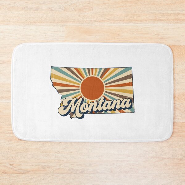Item preview, Montana Retro Sunset State Silhouette – Vintage Distressed Design designed and sold by Paper Drip.
