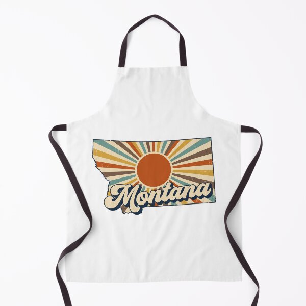 Item preview, Montana Retro Sunset State Silhouette – Vintage Distressed Design designed and sold by Paper Drip.