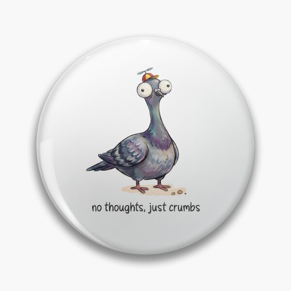 Item preview, Brain Offline - Derp Pigeon  designed and sold by PaigePolyArt.