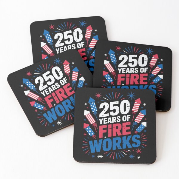 Item preview, USA 250 Years Of Fire Works Vintage America 1776–2026  designed and sold by ArtByKatti.