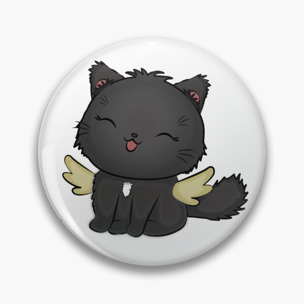 Item preview, Tiny winged void kitty tattoo design designed and sold by Designs by Greylady.