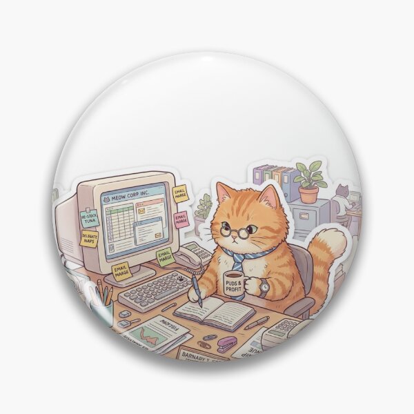 Item preview, Barnaby T. Cat: Senior Catnip Analyst designed and sold by AidaAviles.