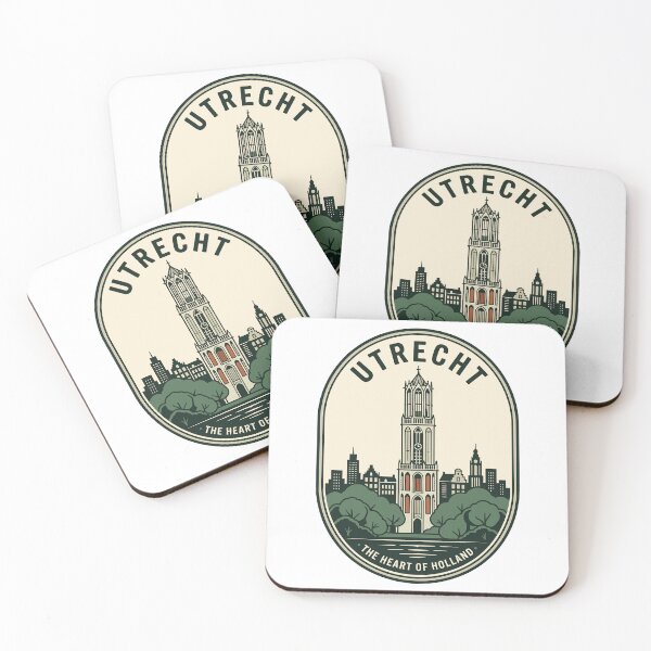 Item preview, Utrecht, Países Bajos, Torre Dom, horizonte de la ciudad, estilo retro designed and sold by k3rstman1.