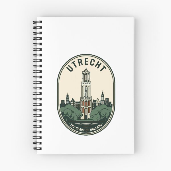 Item preview, Utrecht Netherlands Dom Tower City Skyline Retro designed and sold by k3rstman1.