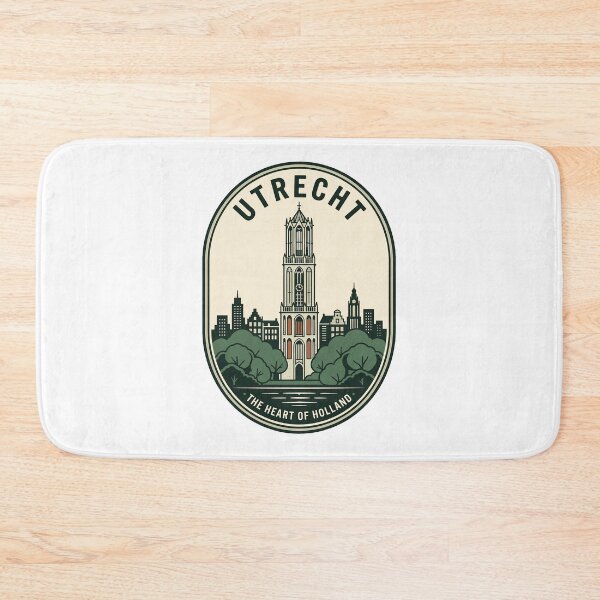Item preview, Utrecht Netherlands Dom Tower City Skyline Retro designed and sold by k3rstman1.