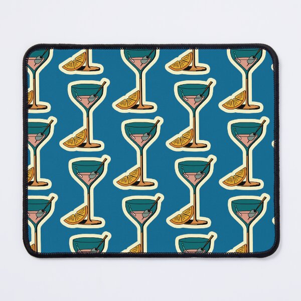 Item preview, Aesthetic Martini & Orange Slice - Minimalist Retro Cocktail Sticker designed and sold by AliAltinelArt.