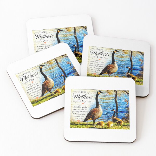 Item preview, Happy Mother’s Day Canada Geese Family Wall Art | Inspirational Nature Quote Print | Rustic Wildlife Motherhood Decor | Printable Gift for Mom designed and sold by EACS Photo.