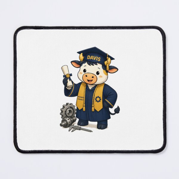 Item preview, UC Davis Cow (Graduation//Mechanical Engineer) designed and sold by Mr.designer.