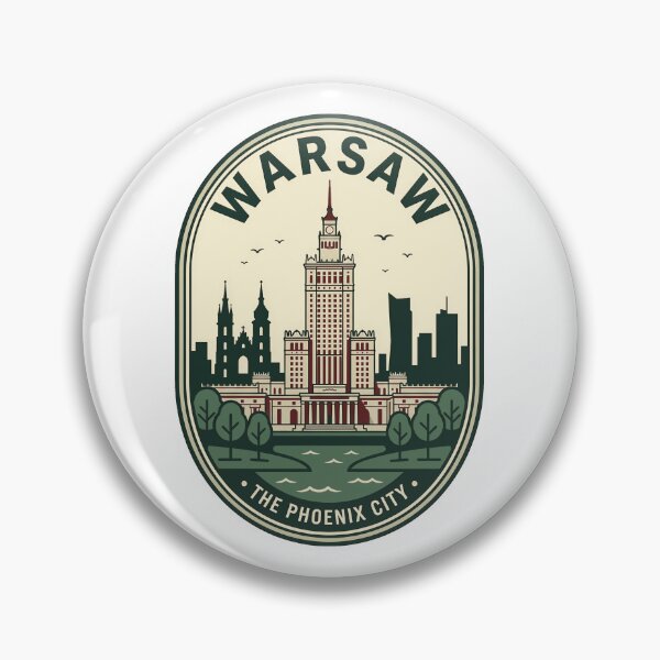 Item preview, Vintage Warsaw Poland Phoenix City Travel Emblem designed and sold by k3rstman1.