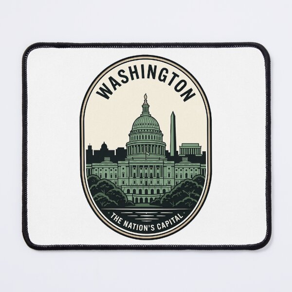 Item preview, Vintage Washington DC Nation's Capital Skyline Badge designed and sold by k3rstman1.