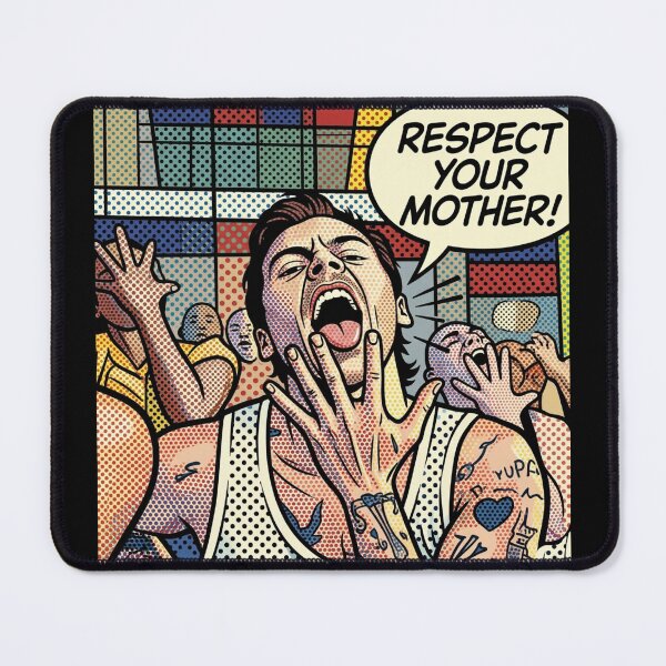 Item preview, RESPECT YOUR MOTHER! Dance No More ~ Harry Styles ~ POP ART CARTOON designed and sold by TheLastGarden.