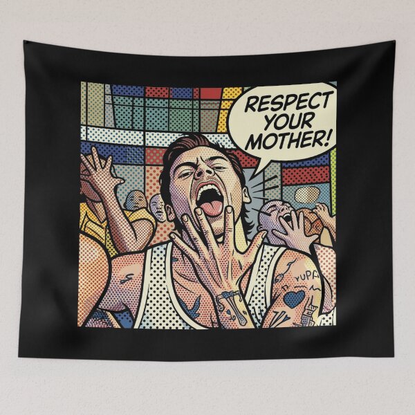 Item preview, RESPECT YOUR MOTHER! Dance No More ~ Harry Styles ~ POP ART CARTOON designed and sold by TheLastGarden.