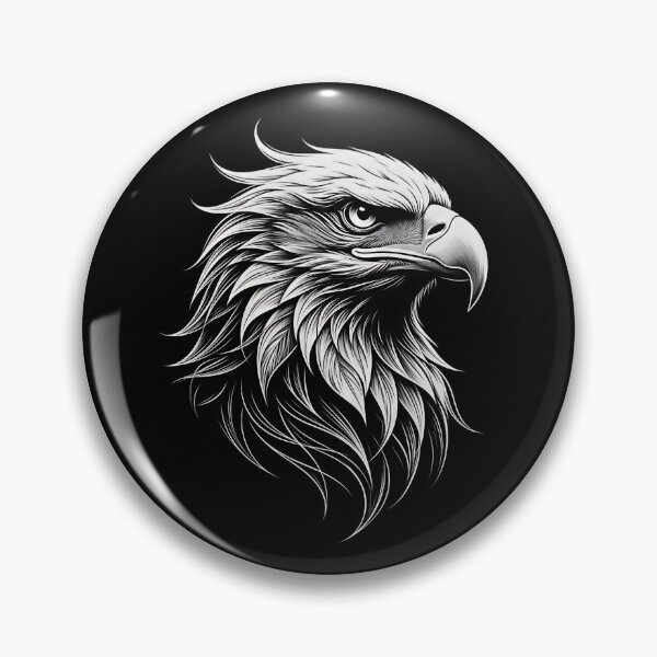 Item preview, Majestic Bald Eagle Head Tattoo Style designed and sold by UrbanPrts.
