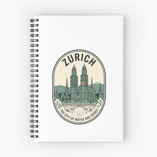 Item preview, Zurich Switzerland Travel Emblem City of Spires designed and sold by k3rstman1.