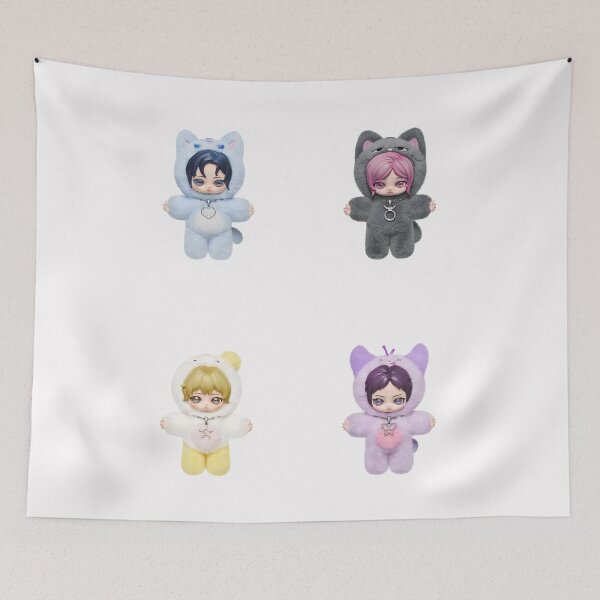 Item preview, aespa Fluffy Club Series Vinyl Plush Doll Pendant - Popmart designed and sold by penny555.