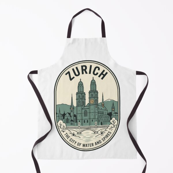 Item preview, Zurich Switzerland Travel Emblem City of Spires designed and sold by k3rstman1.