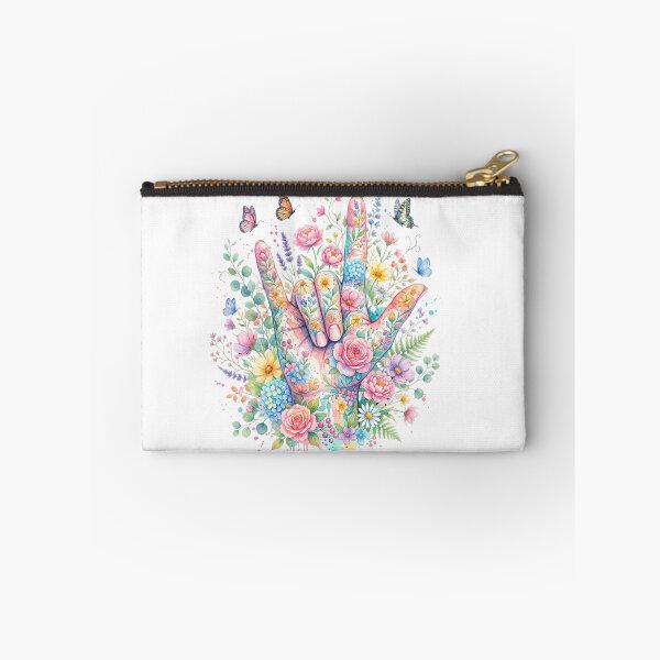 Item preview, I Love You Sign Language Floral Butterflies T-Shirt, ASL Love Gift, Deaf Pride Graphic Tee, Butterfly Hands Shirt designed and sold by pipolabco.