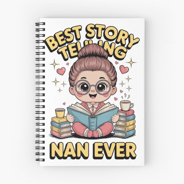 Item preview, Cute Kawaii Nan Reading Book — Adorable Story Telling Nan Gift Cosy Pastel Nan Book Lover  designed and sold by HOODYBUDSTYLES.