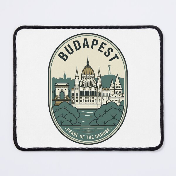Item preview, Vintage Budapest Hungary Pearl of the Danube Badge designed and sold by k3rstman1.