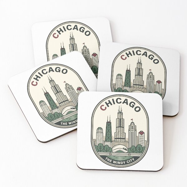 Item preview, Vintage Chicago Skyline The Windy City Badge designed and sold by k3rstman1.