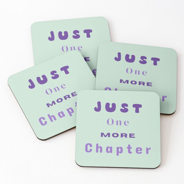 Item preview, Just One More Chapter Reading Stickers Prints Posters Wall Art Magnet Home Coffee Cup Decoration TShirt Stationary Notebook Magnet Hat Kitchen Work School Office Redbubble Shop designed and sold by Saritas Boutique Shop.