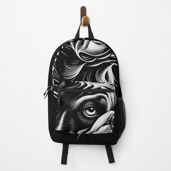 Item preview, Realistic Bulldog Head Tattoo Art Black And White designed and sold by UrbanPrts.
