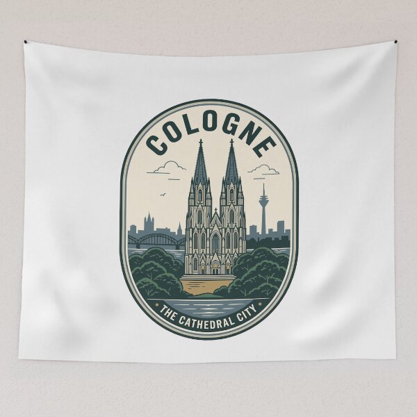 Item preview, Vintage Cologne Cathedral City Germany Travel Badge designed and sold by k3rstman1.