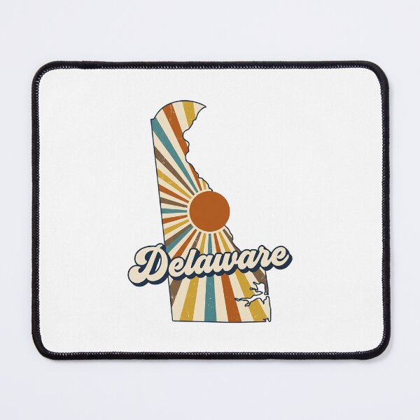 Item preview, Delaware Retro Sunset State Silhouette – Vintage Distressed Design designed and sold by Paper Drip.