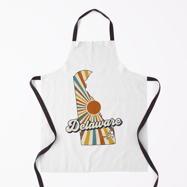 Item preview, Delaware Retro Sunset State Silhouette – Vintage Distressed Design designed and sold by Paper Drip.