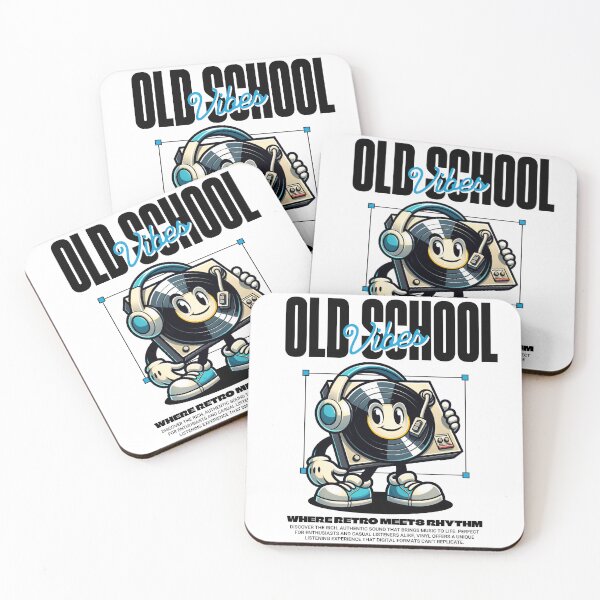 Item preview, VINYL - Old School Wax Guy (Black) designed and sold by Discothreadz.